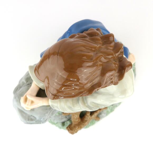 Large Jesus Praying Ceramic Figurine 12” Religious Statue Glazed Christian Decor - Picture 8 of 12